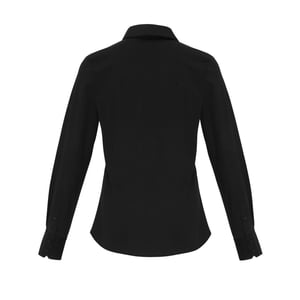Premier Dames/Dames Popeline Stretch Shirt Met Lange Mouwen (Zwart)