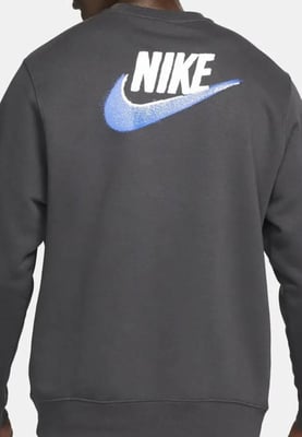 Nike Mens Standard Issue Crew Tracksuit in Dark Smoke Grey