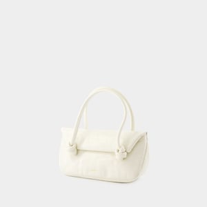 Knot Sm axelremsväska - Jil Sander - Läder - Beige