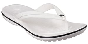 Crocs Unisex Crocband Flip Flops Vit