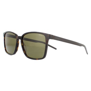 Hugo van Hugo Boss Square Mens Havana groene zonnebril