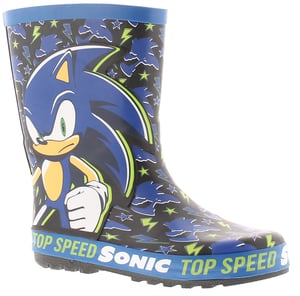 Sonic Younger Childrens Wellies Blake black