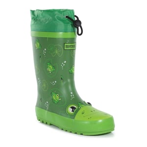 Regatta Kinderen/Kinderen Mudplay Jnr Frog Square Wellington Boots (Kikkergroen)