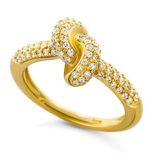 Orphelia 'Palma' Dames 925 Sterling Zilveren Ring - Goud ZR-7569/G