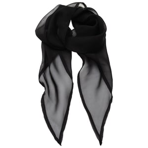 Premier Unisex Adult Colours Chiffon Scarf (Black)
