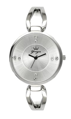 Yonger and Bresson Silver Dial with Silver Band Watch