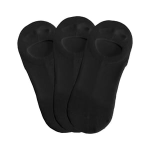 Superga Unisex Adult Invisible Socks (Pack of 3) (Black)