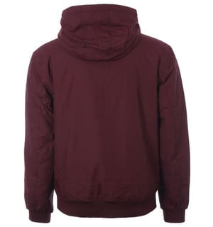 Fred Perry Brentham gewatteerd jack met capuchon voor heren, bordeauxrood