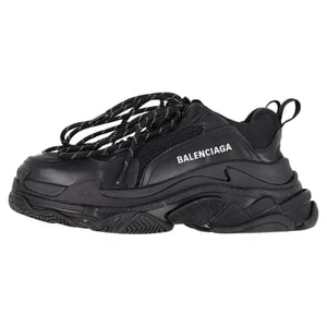 Balenciaga Track Sneakers in Black Polyurethane