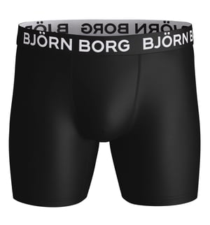 Björn Borg - 3 Pack Mens Performance Boxer Briefs | Sportunderkläder Shorts - Svart