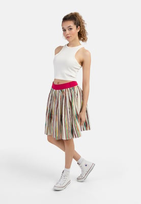 Mymo geplooide rok Dames Veelkleurig Inca-patroon