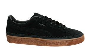 Puma Suede Classic Brogue Lace Up Zwart Leer Herentrainers 366631 01