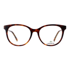 Lacoste Round Womens Brown Havana Glasses