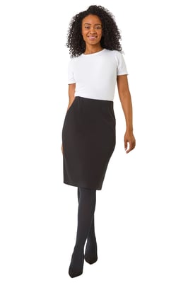 Petite Stretch Pencil Skirt