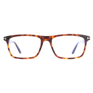 Tom Ford Rectangle Mens Red Havana FT5681-B