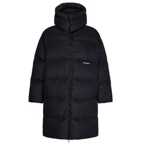 Off-White Bounce Hooded Black Long Puffer Jacket