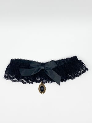 Lace Choker Necklace With Satin Bow