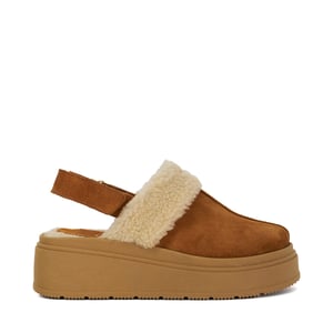 Dune Ladies Game - Suede Faux Fur Mules
