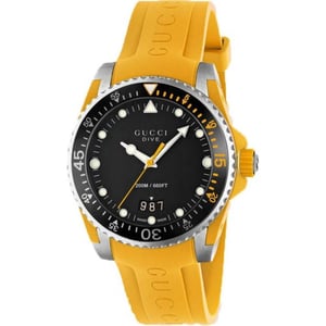 Gucci YA136319 Zwarte Wijzerplaat Herenhorloge