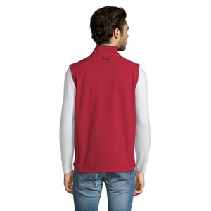 SOLS Heren Rallye Soft Shell Bodywarmer Jacket (Rood)