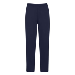 Fruit of the Loom Heren joggingbroek met open zoom (Deep Navy)