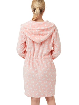 Snowflake Fleece Hooded Robe