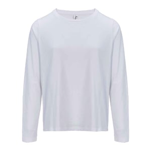 SOLS Womens/Ladies Monarch Long-Sleeved T-Shirt (White)