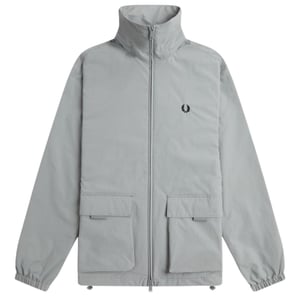 Fred Perry Patch Pocket Blixtlås Grå jacka