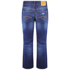 Emporio Armani J34 Regular Fit Wijde Benen Dames Jeans