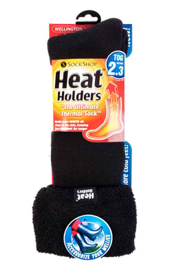Heat Holders - Ladies Thermal Wellington Boot Socks in 7 colours
