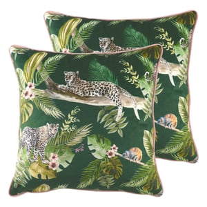 Jungle Leopard Cushions (Twin Pack)