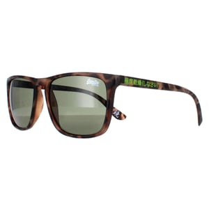 Superdry Rectangle Mens Satin Spotted Havana Green Shockwave