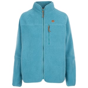 Trespass dam/dam Quake Fleecejacka med läderkant (Storm Blue)