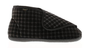 Dr Keller Mens Slippers Boots Gerry Touch Fastening black
