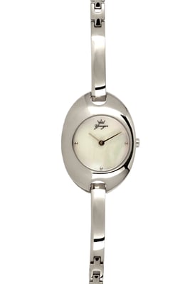 Yonger and Bresson: Silver Watch with White Dial