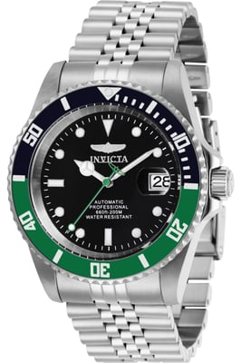 Invicta Pro Diver 29177 Heren Horloge - Automatisch Uurwerk - Roestvrij Staal met zwarte Wijzerplaat - 42mm