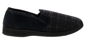 Dr Keller Mens Slippers Full Eric Slip On navy