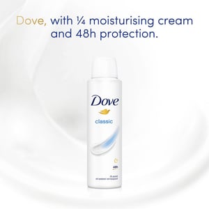 Dove Classic Anti-Perspirant with 48H Sweat Protection Deo for Women 150ml, 3pk