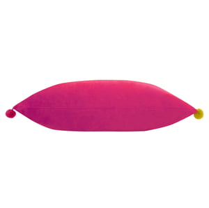 Paoletti Fiesta Velvet Pom Pom Trimmed Cushion Cover