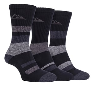 3 Pairs Ladies Anti Blister Cotton Hiking Socks with Padded Sole