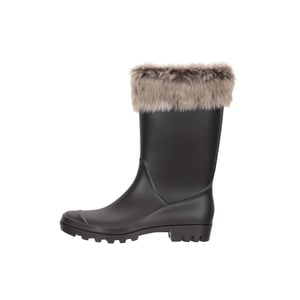 Mountain Warehouse Dam/Ladies Faux Fur Fodrade Wellington Kängor (Beige)