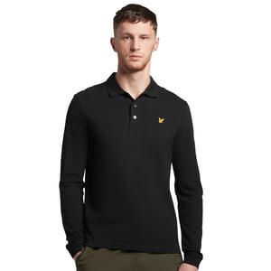 Lyle & Scott Herr Långärmad Krage Pikétröja