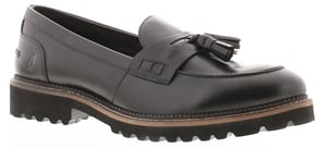 Hush Puppies Ginny Suède Dames Zwarte Instappers