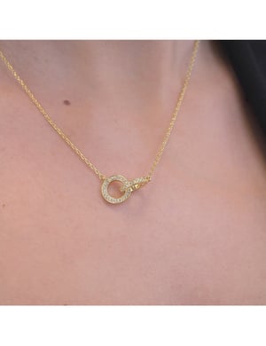 Circle Twin hangers - Oostenrijks kristal