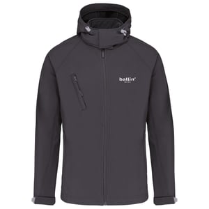 Ballin Est. 2013 Outdoorjas Softshell Hooded Jas Grijs