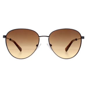 Guess GU8257 10F glanzend licht nikkelbruin zonnebril met kleurverloop