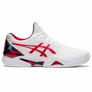 Asics Court FF Novak L.E. Mens White Tennis Trainers