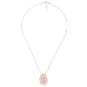 Orphelia 'Aurori' Dames 925 Sterling Zilveren Ketting met Hanger - Roze ZH-7292