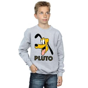 Disney Jongens Pluto Gezicht Sweatshirt (Sportgrijs)