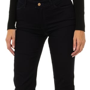 Lange broek van stretchstof 6Y5J18-5DXIZ vrouw